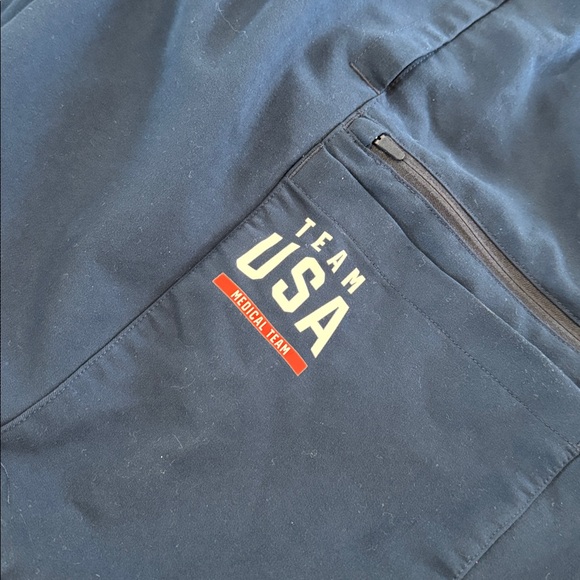 Figs X Team USA Medical Team Scrub Pants Sz XL Logo Spellout Olympics Trendy - Picture 2 of 12